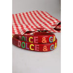 Dolce & Gabbana Red I Love Pizza Rhinestone Embellished Tote Bag BAG4709