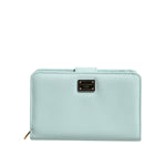 Dolce & Gabbana Mint Green Leather Bifold Continental Clutch Wallet BAG4713