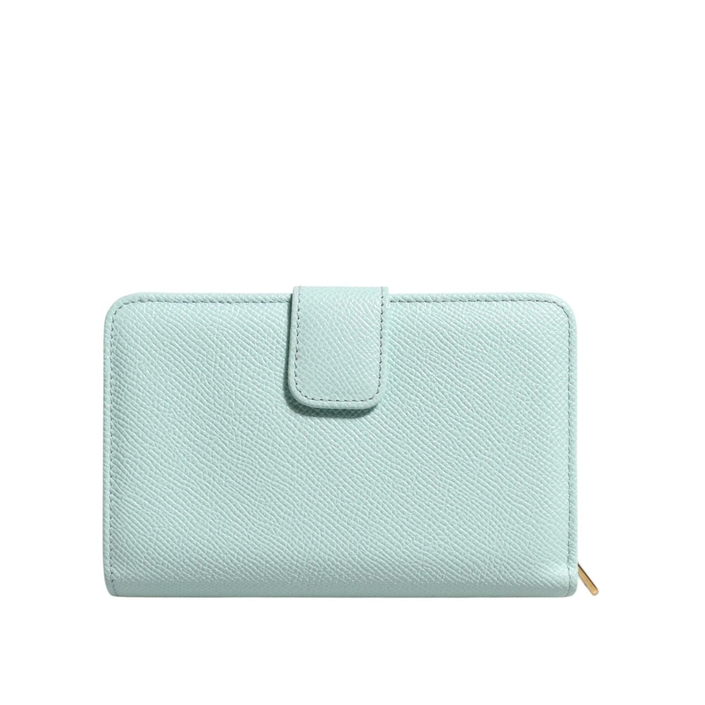 Dolce & Gabbana Mint Green Leather Bifold Continental Clutch Wallet BAG4713