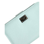 Dolce & Gabbana Mint Green Leather Bifold Continental Clutch Wallet BAG4713