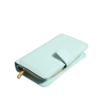 Dolce & Gabbana Mint Green Leather Bifold Continental Clutch Wallet BAG4713