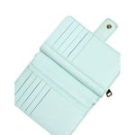 Dolce & Gabbana Mint Green Leather Bifold Continental Clutch Wallet BAG4713