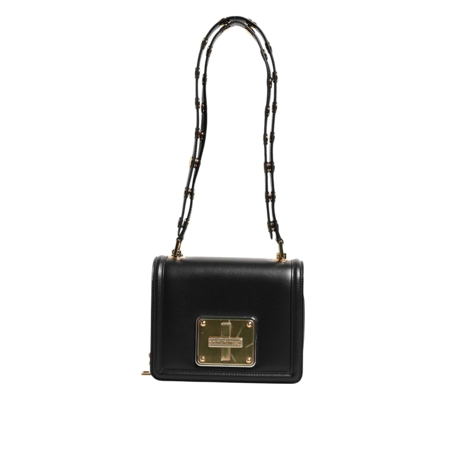 Dolce & Gabbana Black Joy Therapy Lola Studded Leather Shoulder Bag BAG4716