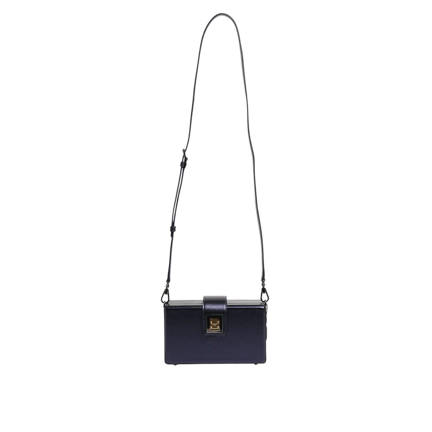 Dolce & Gabbana Blue DG BOX Lambskin Leather Crossbody Strap Bag BAG4718