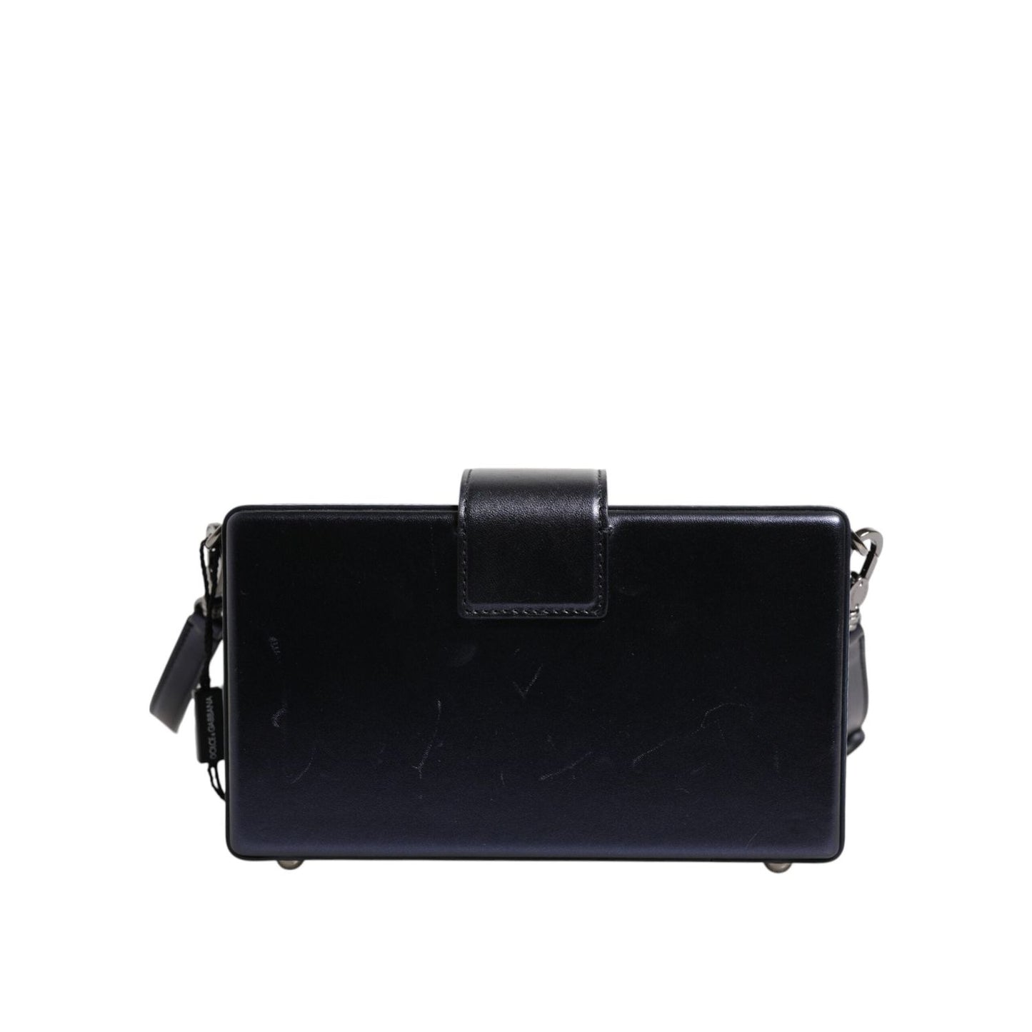 Dolce & Gabbana Blue DG BOX Lambskin Leather Crossbody Strap Bag BAG4718