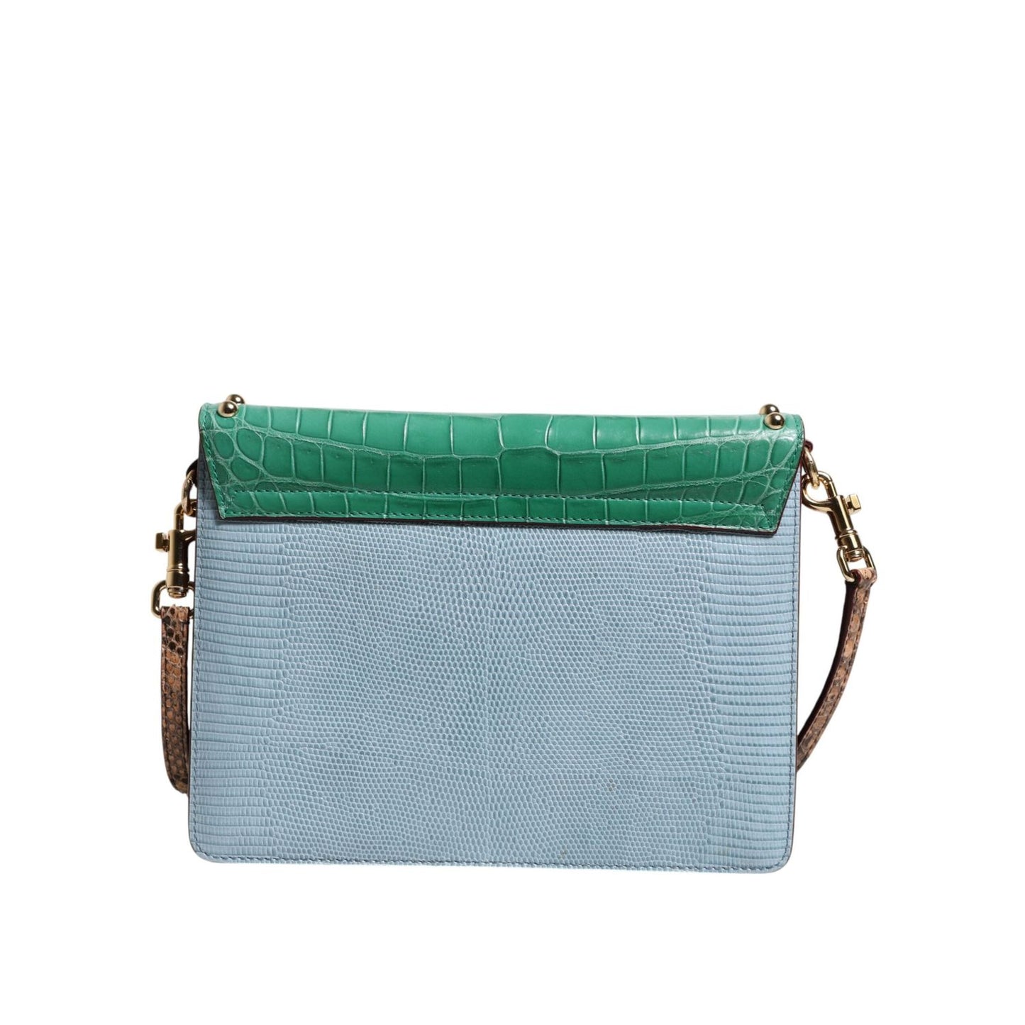 Dolce & Gabbana Blue Green LUCIA Embellished Crossbody Bag BAG4721