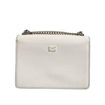 Dolce & Gabbana White Rosalia Small Calfskin Chain Shoulder Strap Bag BAG4723