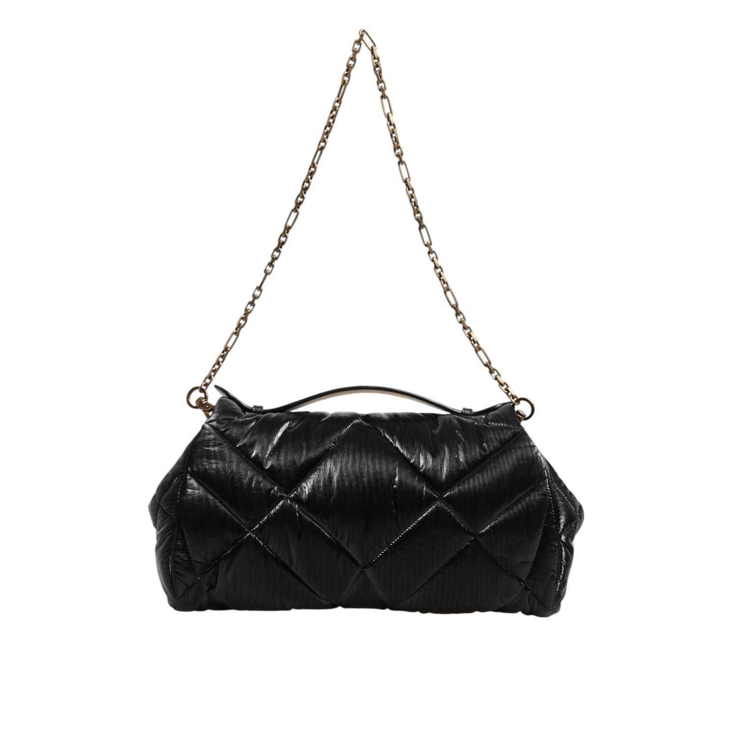 Front view with bag zipped and handles upright.