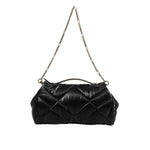 Dolce & Gabbana Black Quilted Nylon Devotion Satchel Chain Strap Bag BAG4724