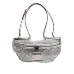 Dolce & Gabbana Silver Crystal-Embellished Belt Strap Bag BAG4725
