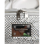Dolce & Gabbana Silver Crystal-Embellished Belt Strap Bag BAG4725