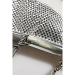 Dolce & Gabbana Silver Crystal-Embellished Belt Strap Bag BAG4725