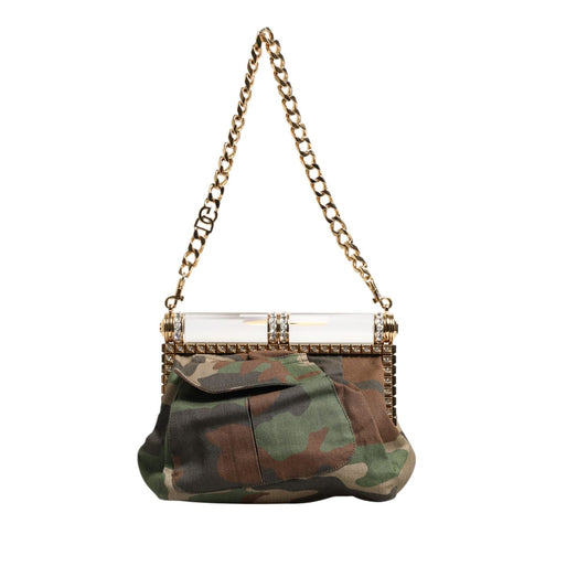 Dolce & Gabbana Multicolor Sicily Medium Camouflage Shoulder Strap Bag BAG4726