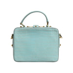 Dolce & Gabbana Mint Green Embossed Leather Padlock Shoulder Bag BAG4729