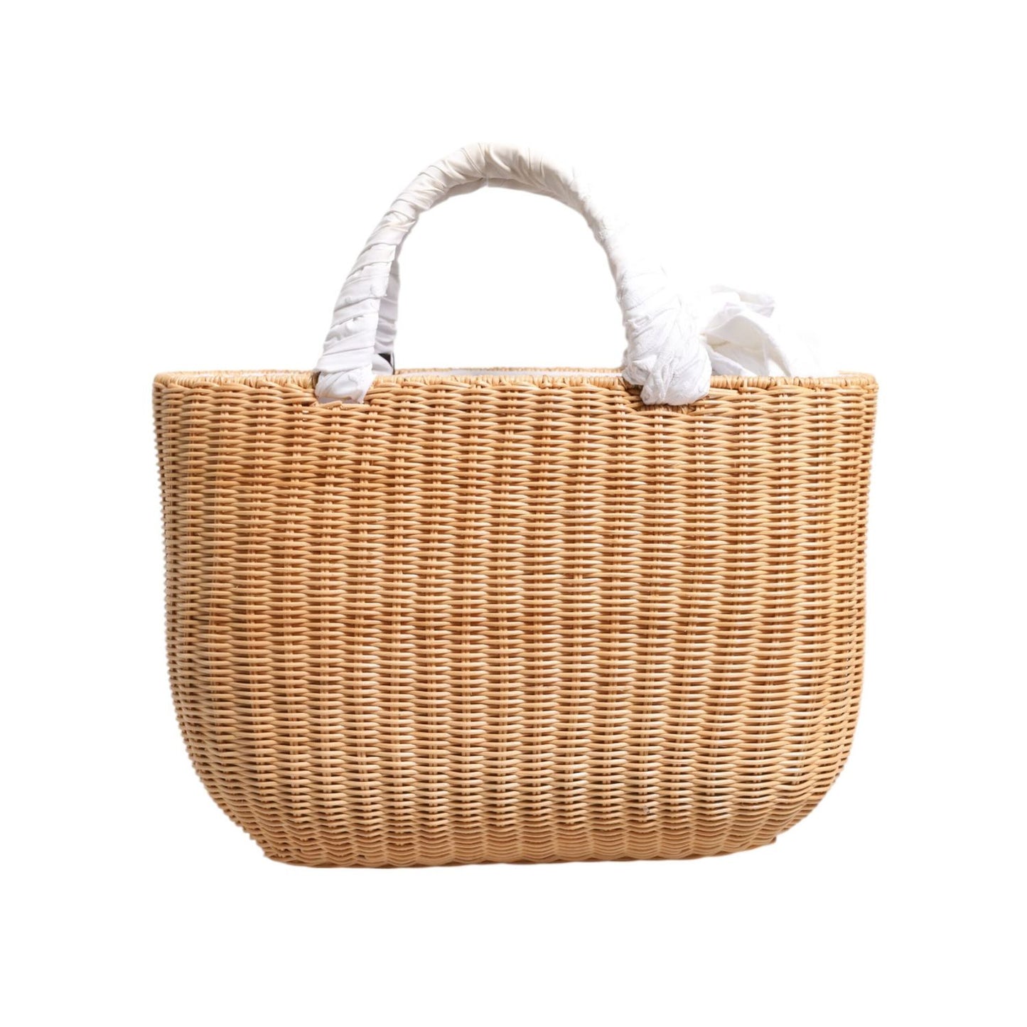 Dolce & Gabbana Beige Fiber Vegetable Basket Handbag Tote Bag BAG4731