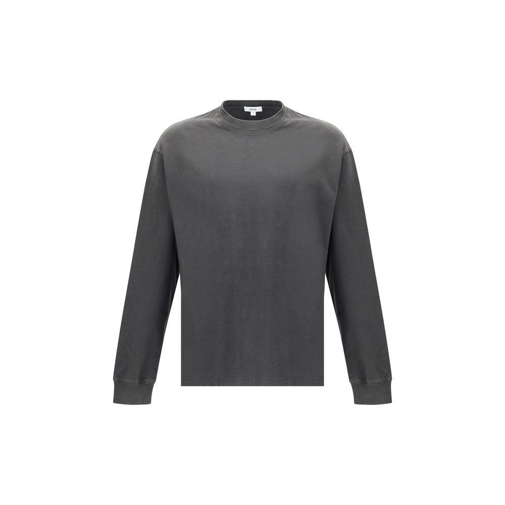 Agolde Gray Cotton Long Sleeve T-Shirt