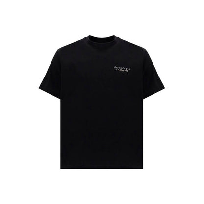 Loulou De Saison Black Wool Sweatshirt with crew neck, long sleeves, and gold detail creating draped effect. AW25 regular fit.