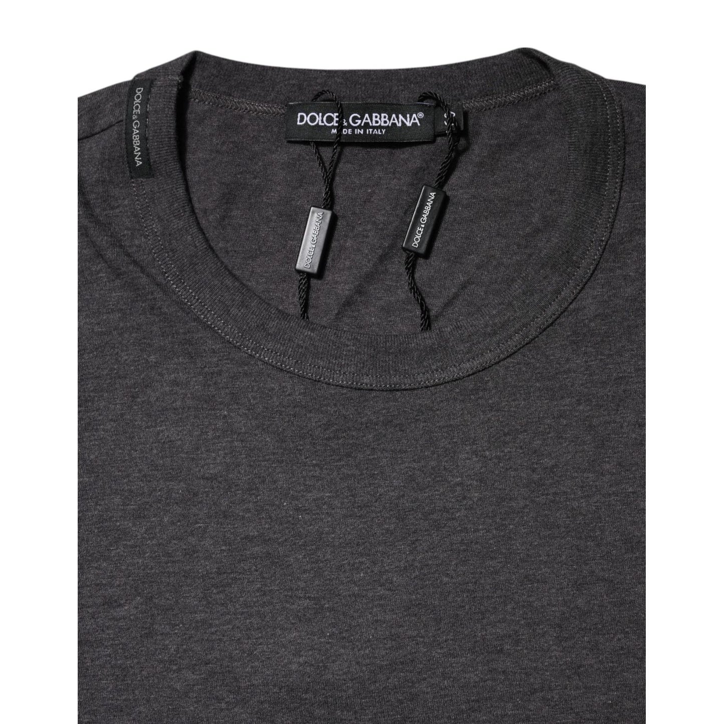 Dolce & Gabbana Dark Gray Crew Neck Short Sleeves T-shirt TSH91052-60