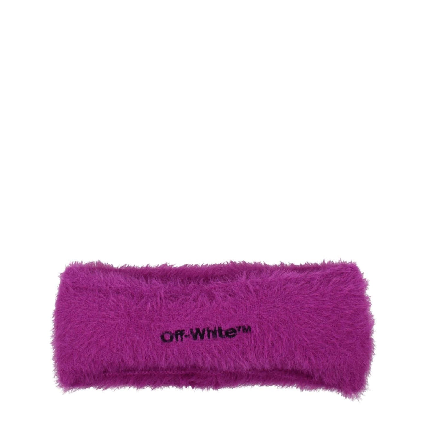 Off-White Purple Fabric Headband with logo, casual style, in vibrant violet and orchid hues, MPN OWLA022KNI0013710.