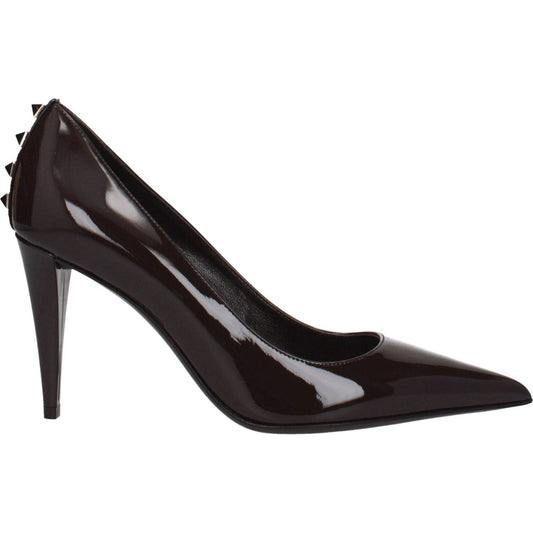 Valentino Garavani Brown Leather High Heel Pumps VA-8547391766793-EU37/US7