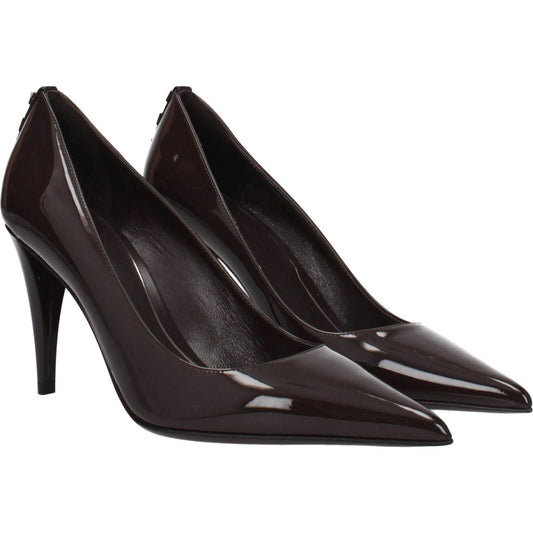 Valentino Garavani Brown Leather High Heel Pumps VA-8547391766793-EU37/US7