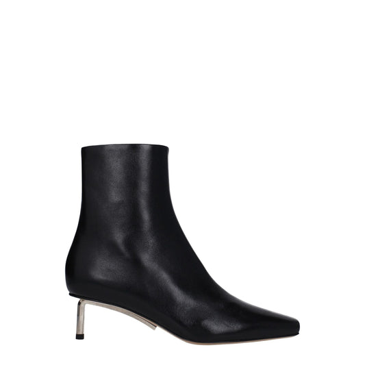 Off-White Black Leather Ankle Boots 1728,75667636384,Ankle - Boots - Shoes,Black,Boots - Shoes,EU38/US8,EU40/US10,New with tags,Off-White,Shoes,Women