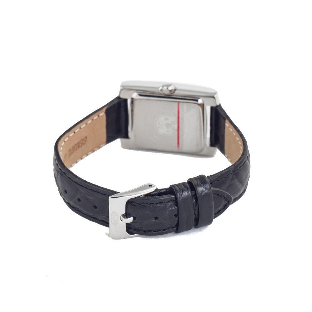Time Force Black Leather Watch TFTF2341L02AC