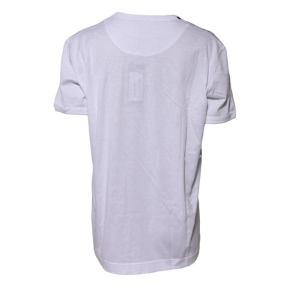 Dolce & Gabbana White Cotton Goodluck 2022 Crew Neck T-shirt