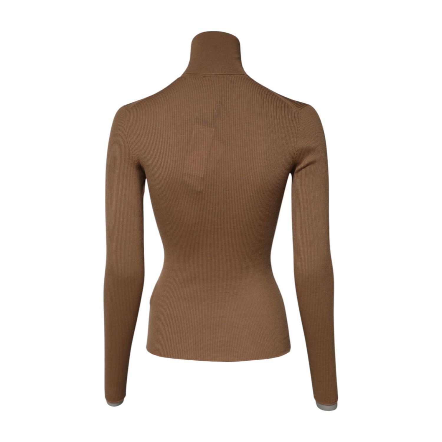 Dolce & Gabbana Brown Knit Long Sleeves Turtleneck Sweater