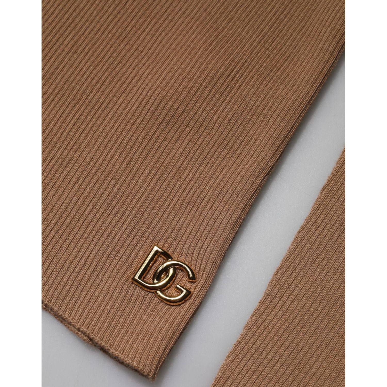 Dolce & Gabbana Brown Knit Long Sleeves Turtleneck Sweater