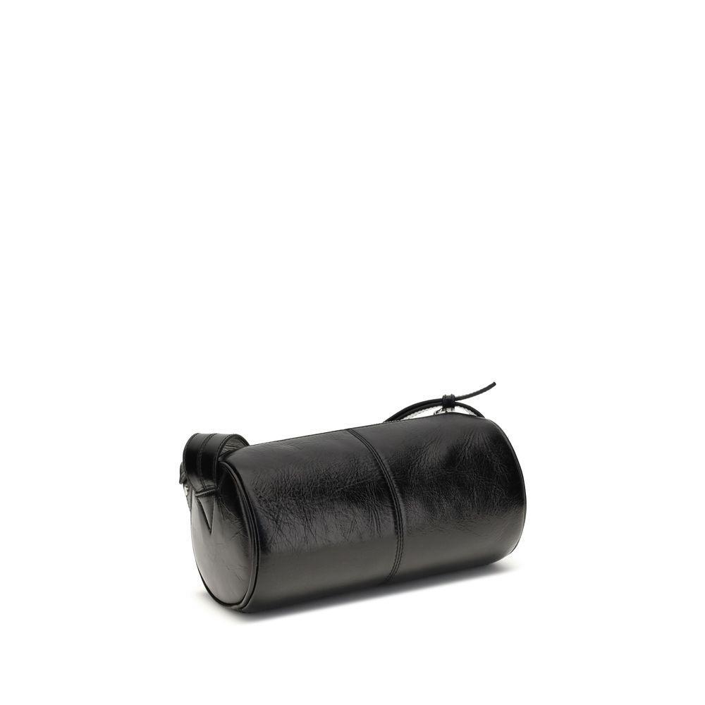 Front view with bag zipped and handles upright.