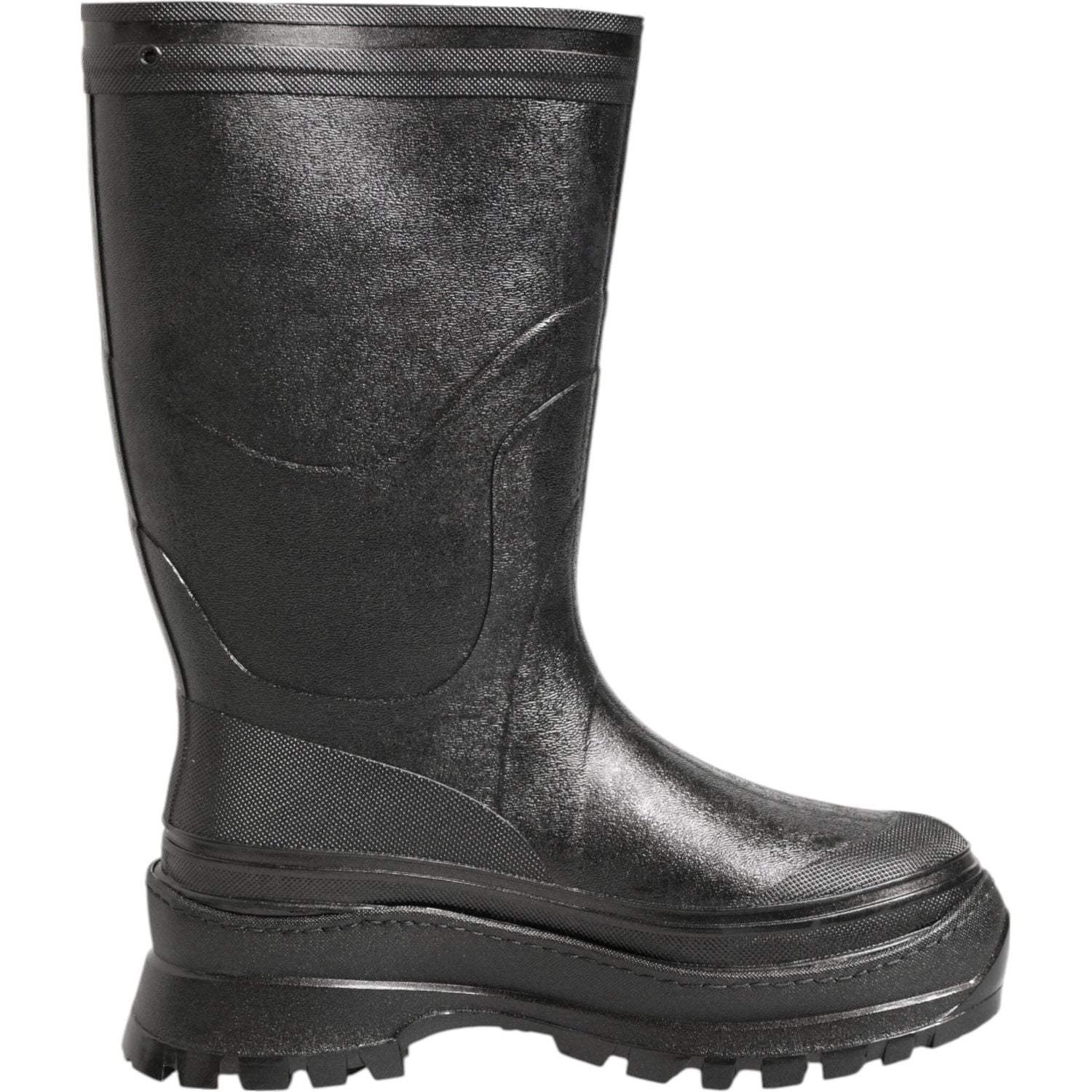 Dolce & Gabbana Metallic Black Pull On Rain Boots Men Shoes