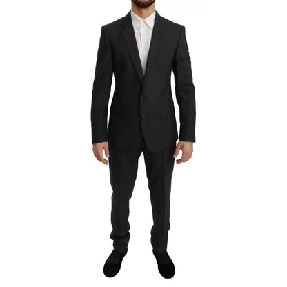 Dolce & Gabbana Slim Fit MARTINI Wool Gray Suit