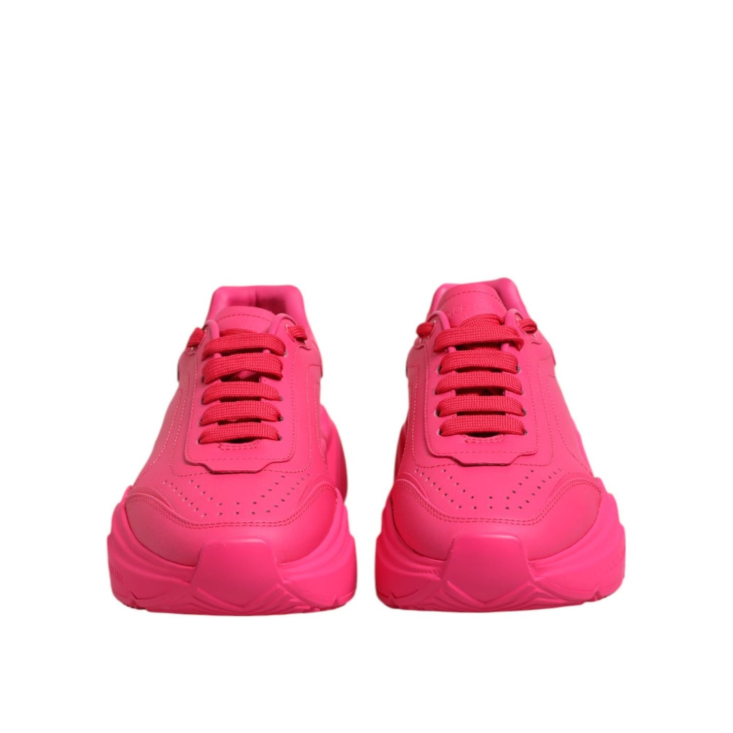 Dolce & Gabbana Pink Leather Daymaster Low Top Sneakers Shoes LA12848-36