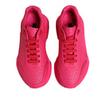 Dolce & Gabbana Pink Leather Daymaster Low Top Sneakers Shoes LA12848-36
