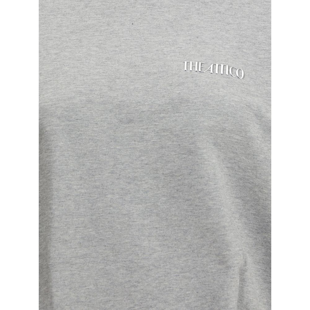 The Attico Gray Cotton Sweatshirt