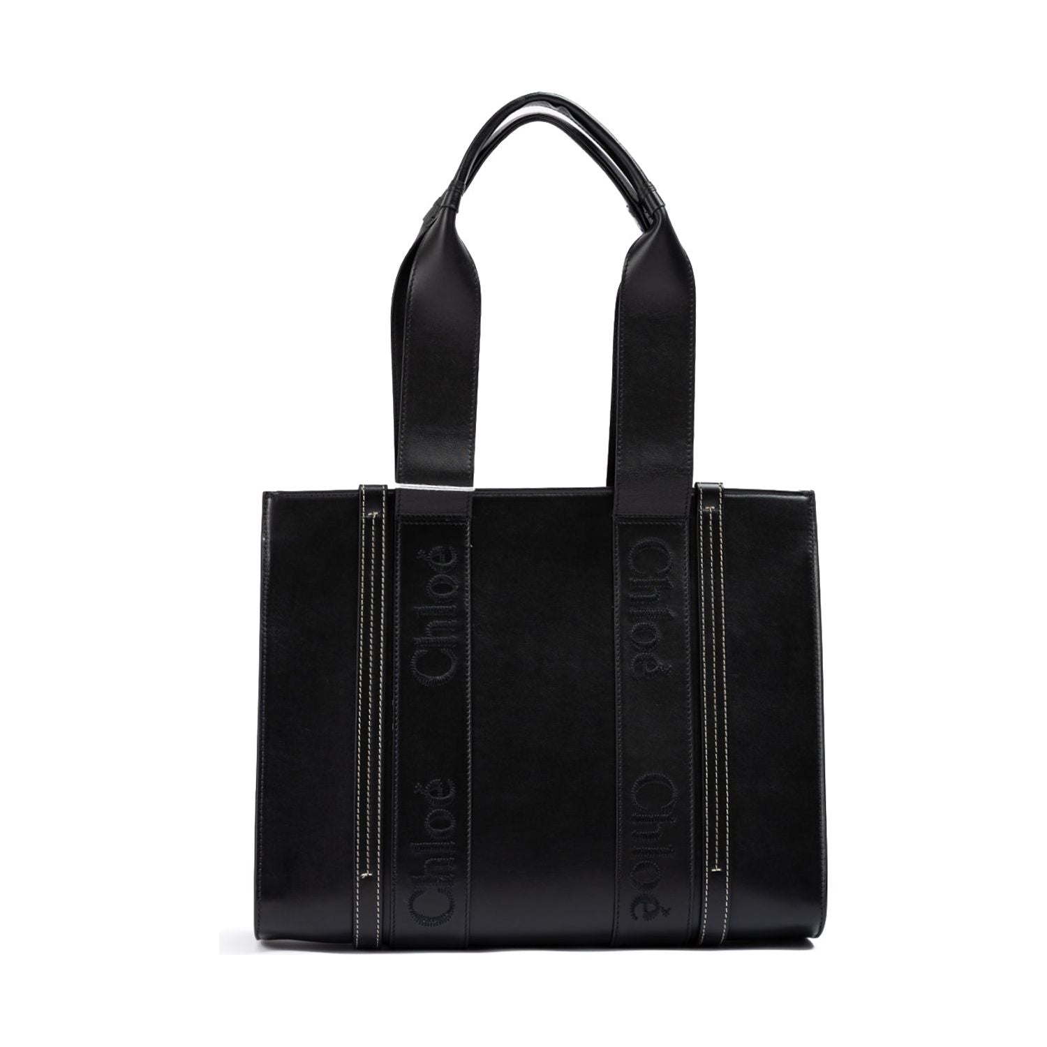 Front view with bag zipped and handles upright.