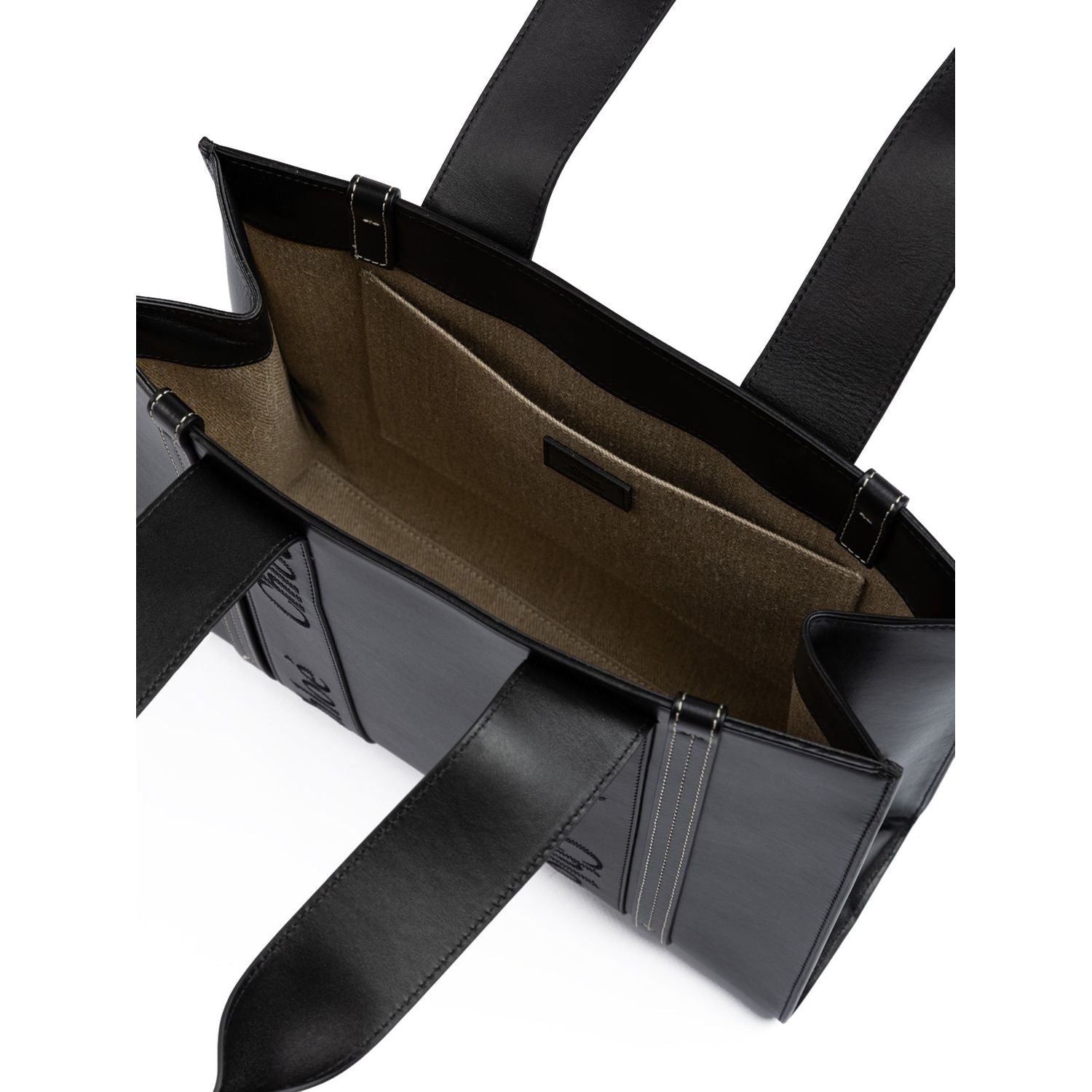 Front view with bag zipped and handles upright.