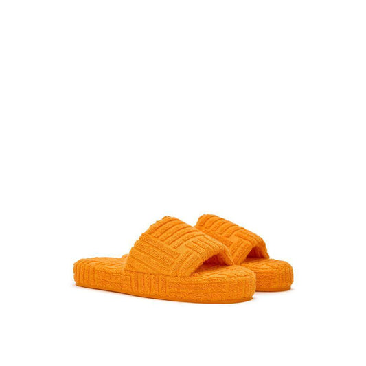 Bottega Veneta Orange Cotton Men Slipper BO-10130670-EU42/US9