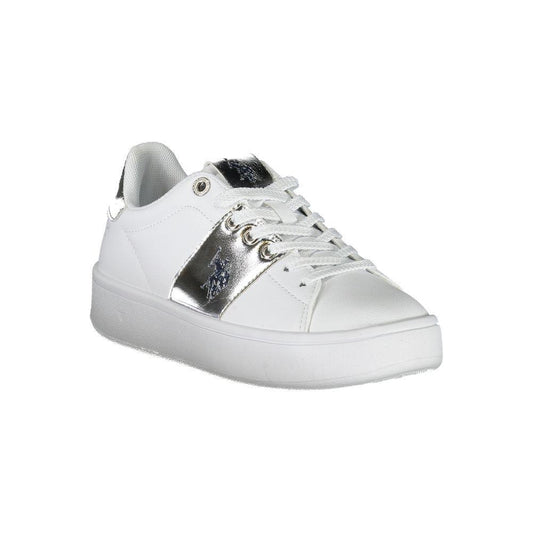 U.S. POLO ASSN. White Polyester Sneaker US-23766-EU37/US7