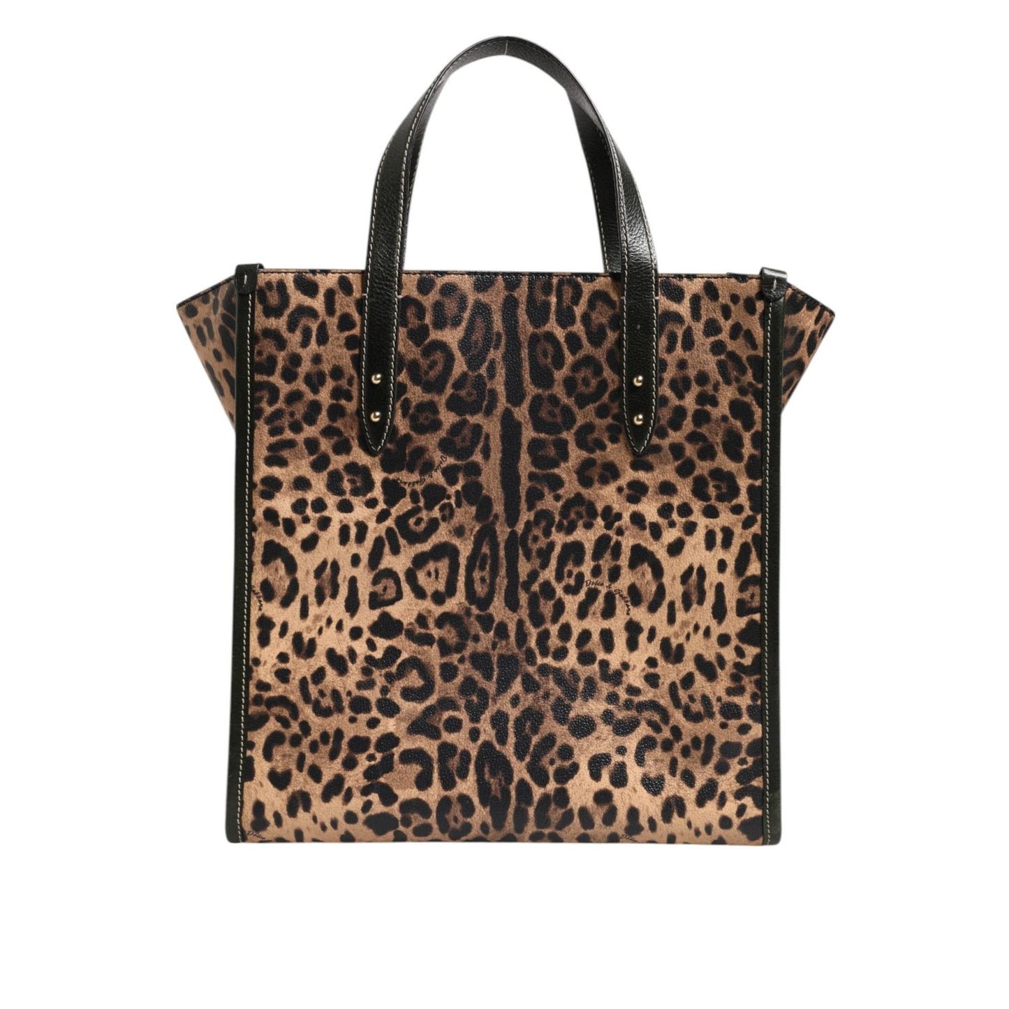 Dolce & Gabbana Multicolor Leopard Shopping Tote Shoulder Women Borse Bag BAG4734