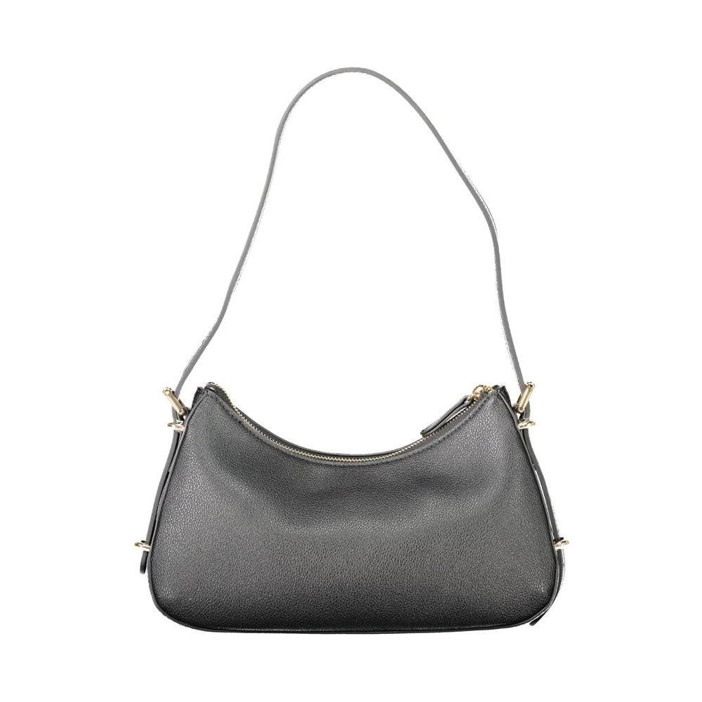 Front view with bag zipped and handles upright.