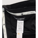 Dolce & Gabbana Black Stretch Cotton Slim Trousers Chino Pants PAN74257-50