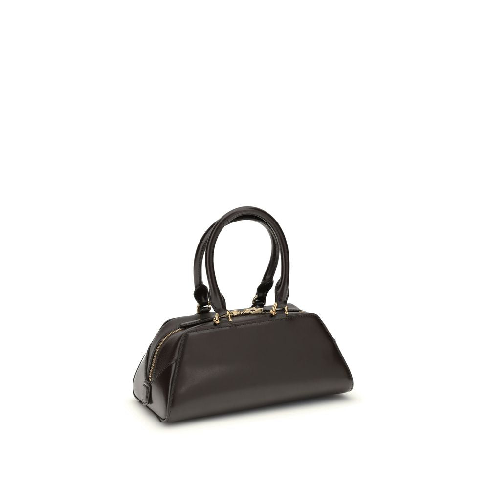 Front view with bag zipped and handles upright.
