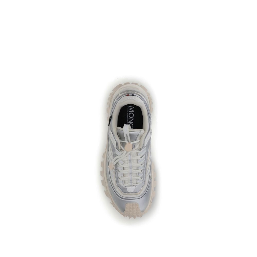 Moncler Cream Calf Leather Bos Taurus Athletic Sneakers