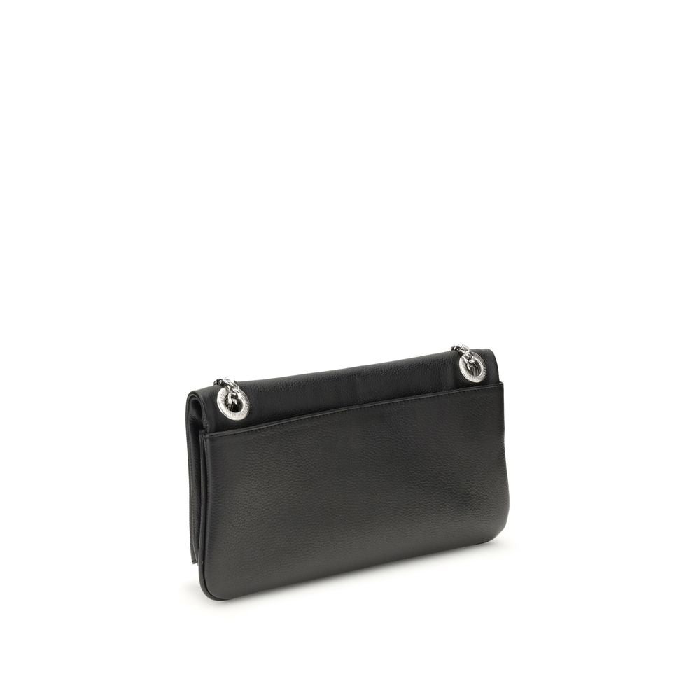 Front view with bag zipped and handles upright.