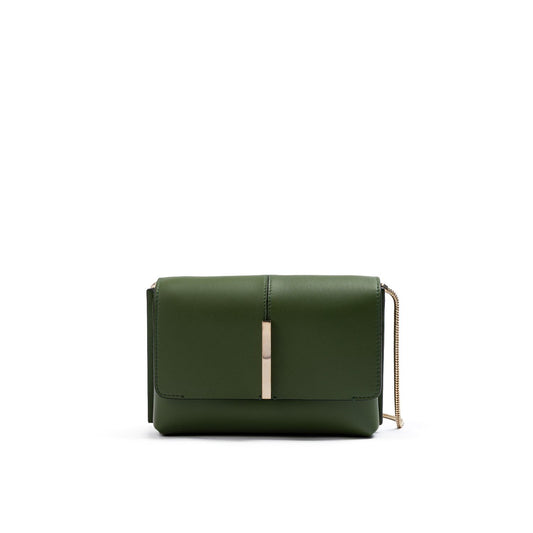 Giada Dark Green Leather Crossbody Bag GI300725-2