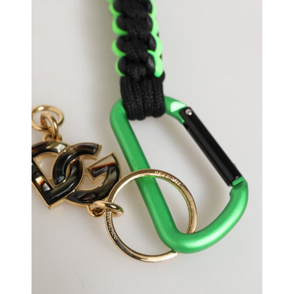 Dolce & Gabbana Multicolor Polyester Tape String DG Logo Keychain Keyring