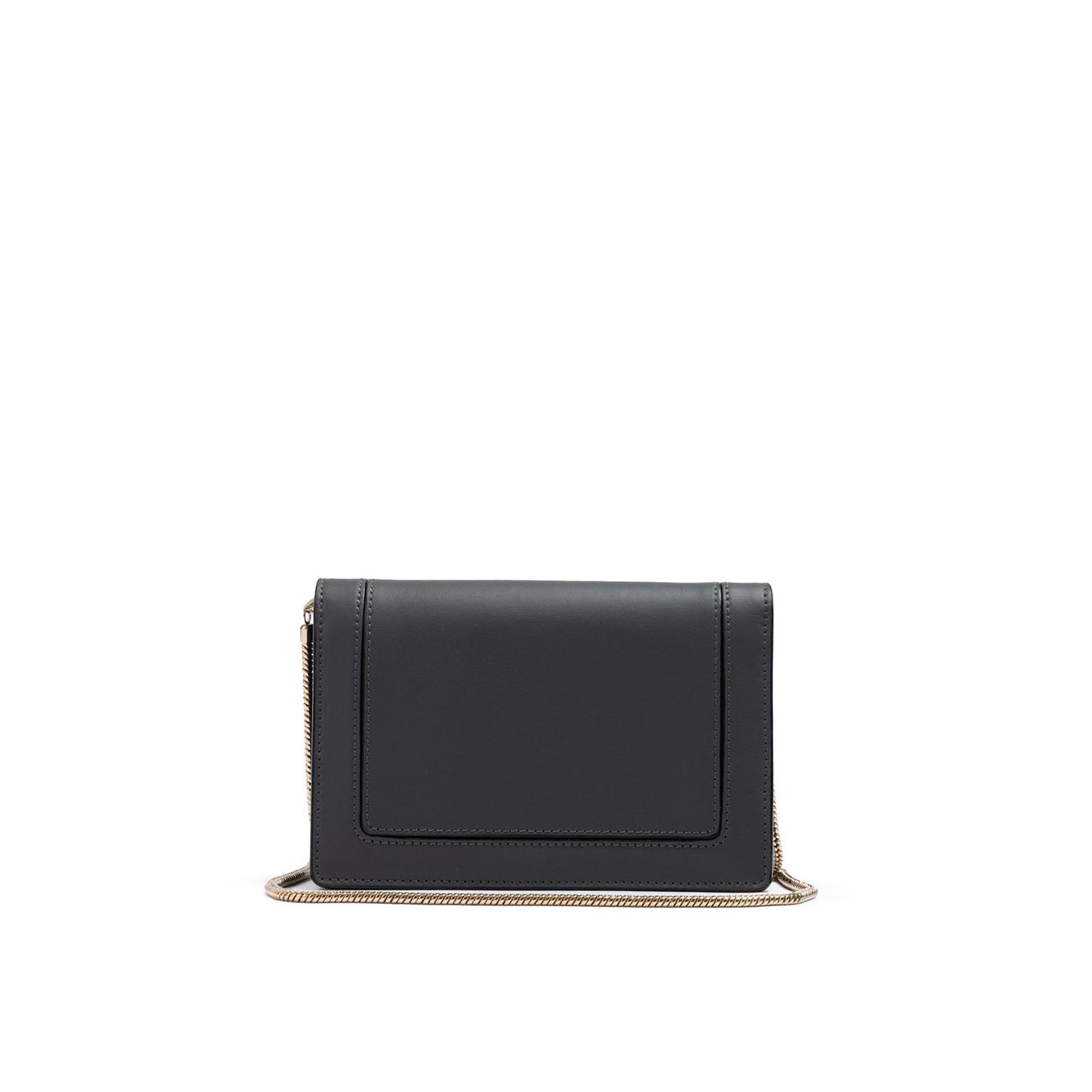 Giada Dark Grey Leather Clutch Bag GI300725-7