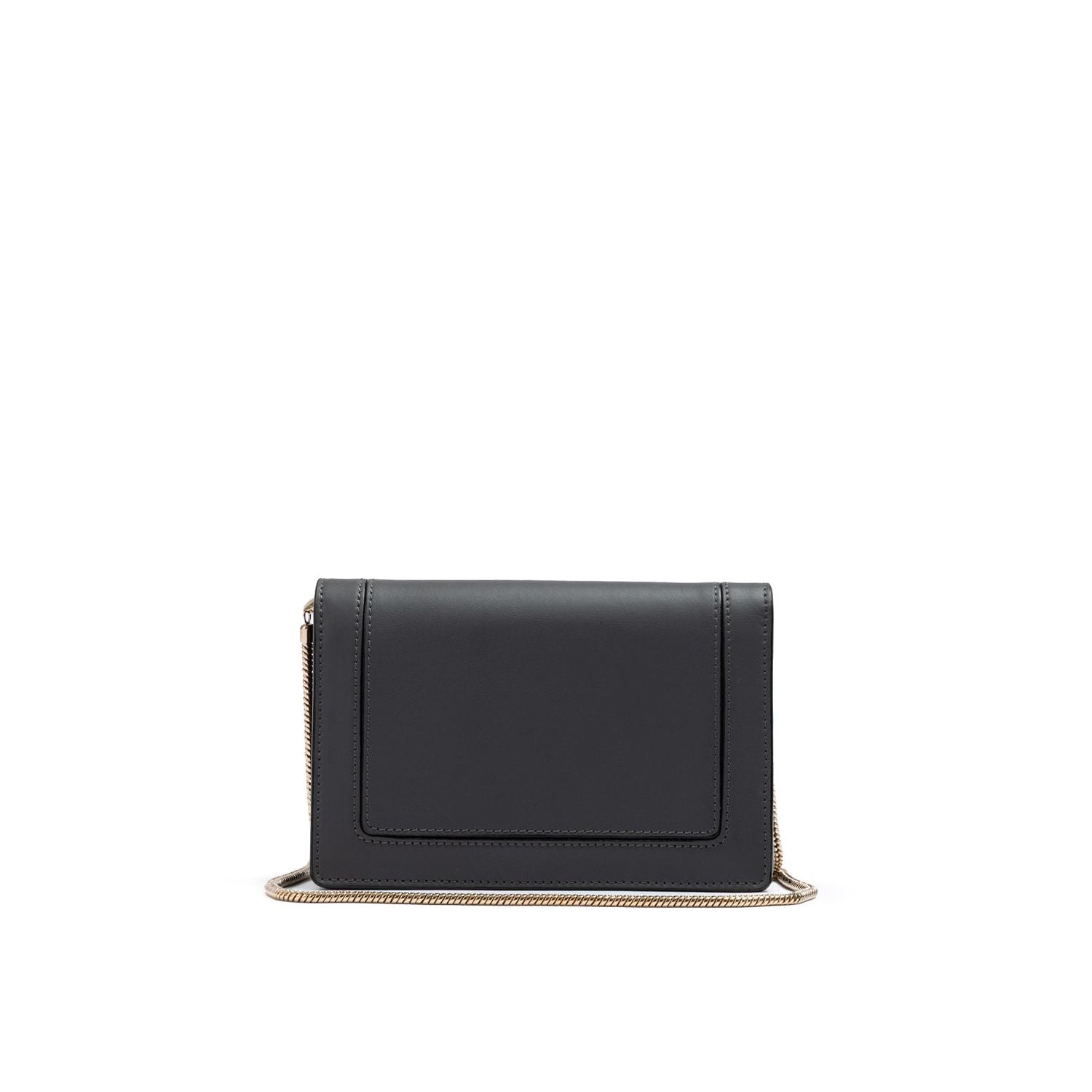 Front view with bag zipped and handles upright.